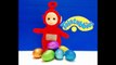 Opening GLITTER EGGS with Jumping Po Teletubbies Toy and Kitty