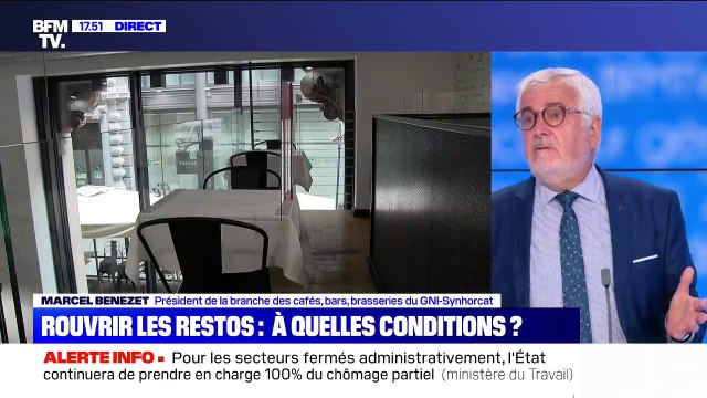 Marcel Benezet (GNI-Synhorcat) espère que les restaurants pourront rouvrir tous en même temps