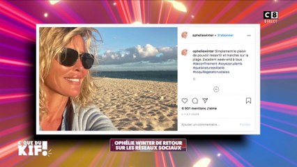 Ophélie Winter en pleine forme, fait sa réapparition sur les réseaux sociaux