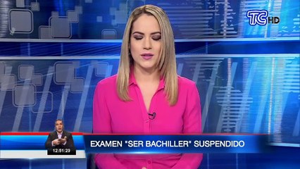 Se suspendió el examen Ser Bachiller en el régimen Sierra - Amazonía por la emergencia sanitaria