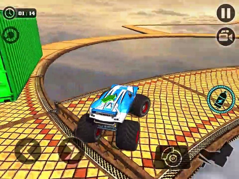 CRAZY MONSTER TRUCK LEGENDS DRIVING SIM 3D - Gameplay Walkthrough Part 13 - Incredible Blue Truck