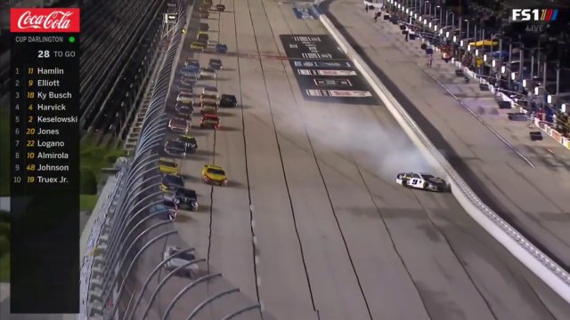 Nascar Sprint Cup Darlington 2020 Race 2 Busch Crash Elliott