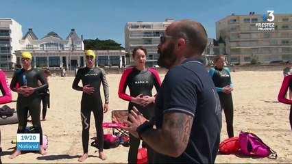 Déconfinement : sans piscine, des nageurs s’entraînent en mer
