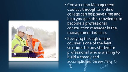 Diploma in construction management