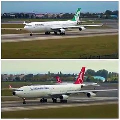 Airbus A 340 Take-off Turkish airlines