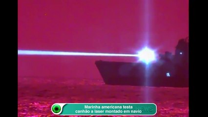 Marinha americana testa canhão a laser montado em navio