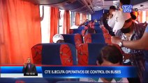 Buses detenidos por incumplir normas de bioseguridad