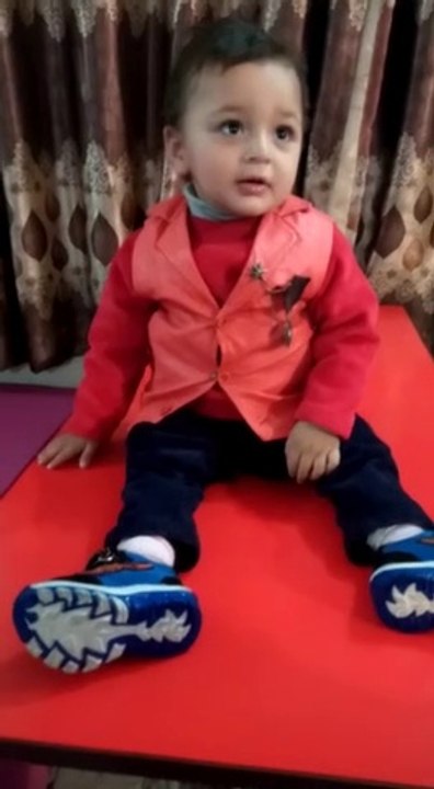Cute  Baby excited