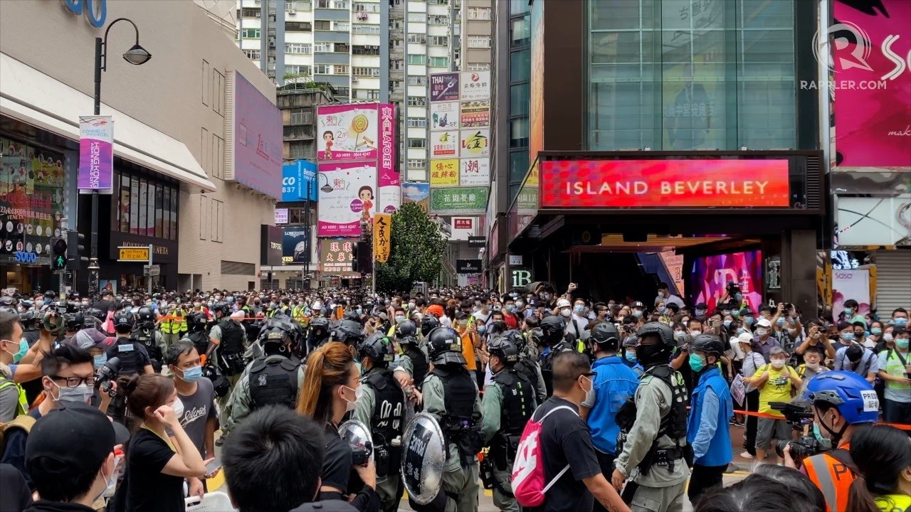 Thousands protest against National Security Law in Hong Kong
