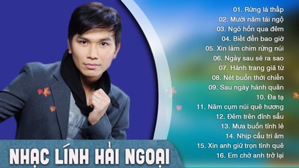 LIÊN KHÚC NHẠC LÍNH HẢI NGOẠI TIẾNG HÁT MẠNH QUỲNH CỰC BUỒN  ALBUM RỪNG LÁ THẤP NGHE LÀ KHÓC