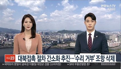 대북접촉 절차 간소화 추진…'수리 거부' 조항 삭제