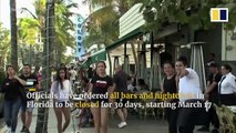 US spring break students keep partying in Miami despite coronavirus lockdown-