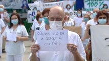Miles de sanitarios protestan contra los recortes a la Sanidad Pública madrileña