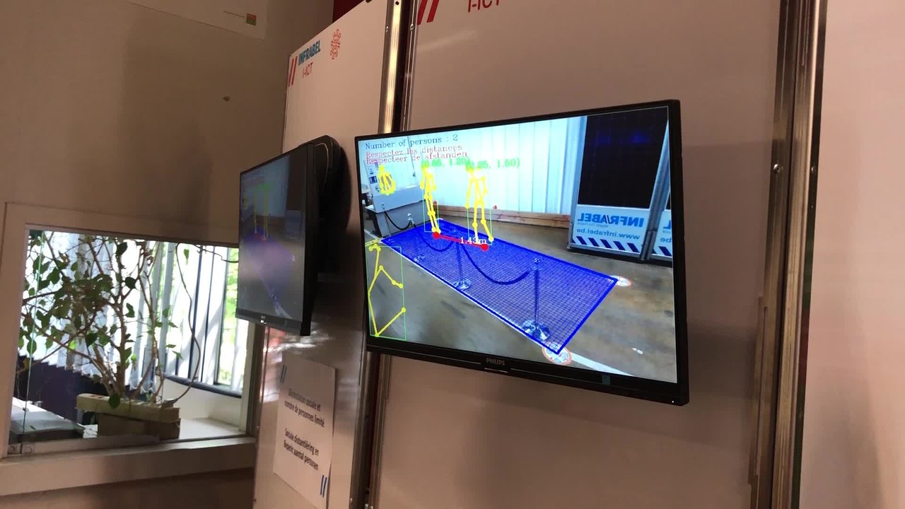 Infrabel installe des caméras à intelligence artificielle qui détectent les employés qui ne portent pas de masques et qui ne gardent pas leurs distances