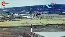 Rusya'da askeri helikopterin düşme anı kamerada: 4 ölü