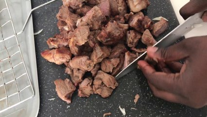 Viande de chèvre braisé,Ntaba Yako tumba