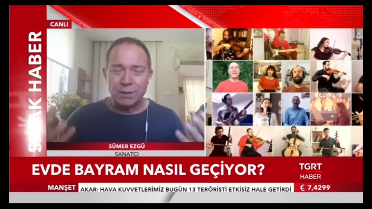 Bayramda karantina sürecini TGRT Haber'de anlattım.