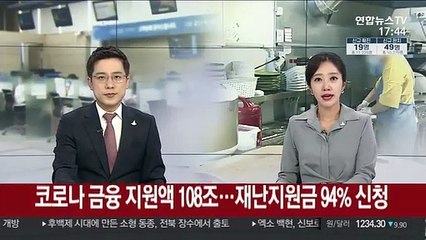 코로나 금융 지원액 108조…재난지원금 94% 신청