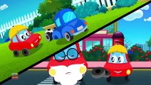 Blowing Balloons - Little Red Car Videos - Car Cartoons for Babies