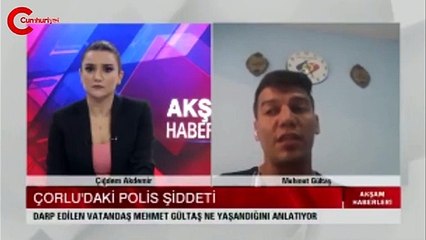Çorlu'da polisin darp ettiği vatandaş: Polis otosunda, hastanede ve karakolda da dövdüler
