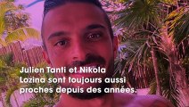 Julien Tanti se moque de Nikola Lozina après l’avoir vaincu au tennis
