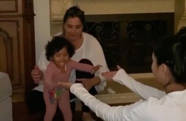 Kobe Bryant's baby daughter Capri takes her first steps