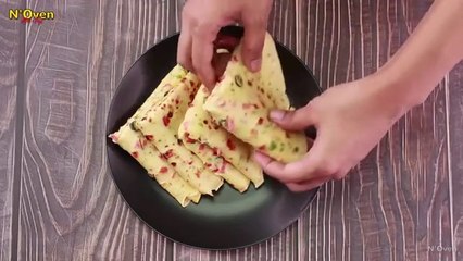 5 MIN  EASY MILK EGG BREAKFAST RECIPE l N'OVEN FOODS -