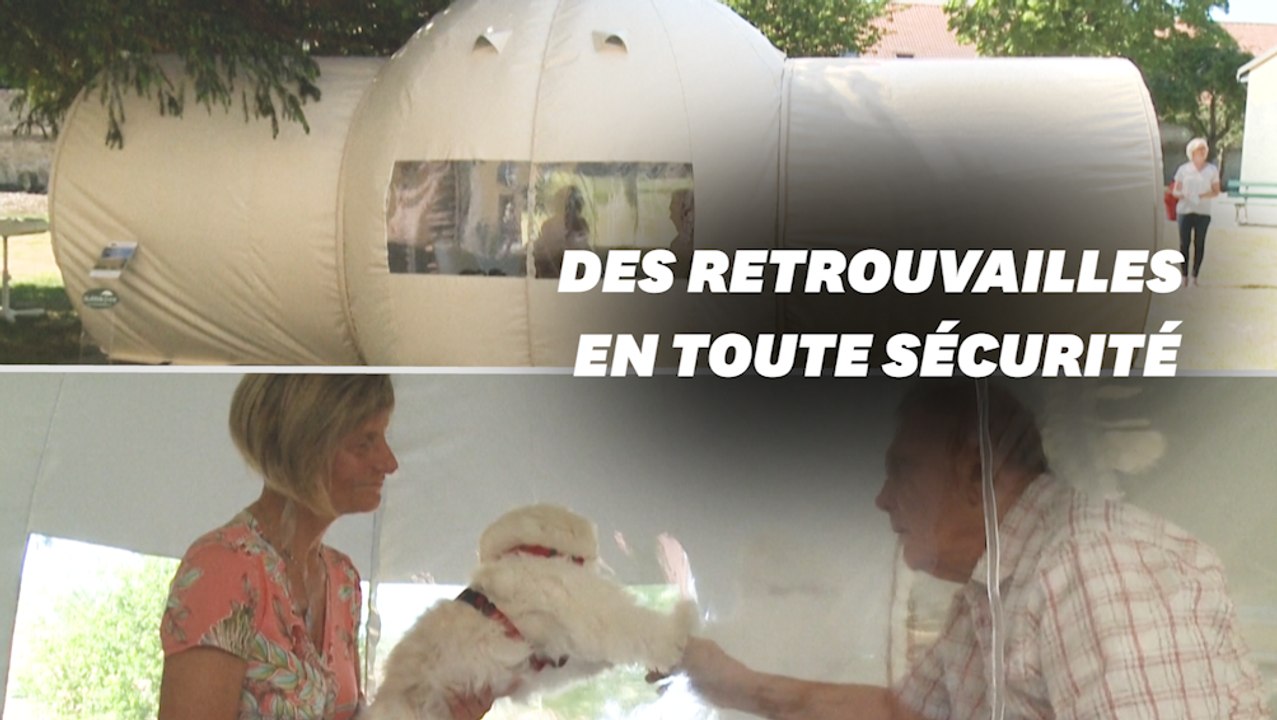 Une bulle gonflable pour combattre l'isolement des aînés en Ehpad