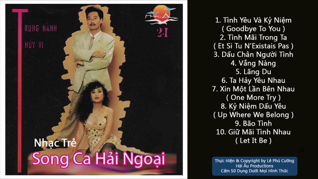 NHẠC TRẺ SONG CA HẢI NGOẠI THẬP NIÊN 90 TIẾNG HÁT CẶP ĐÔI SONG CA VÀNG TRUNG HÀNH, THÚY VI CỰC HAY