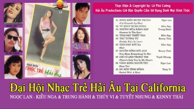 LK Nhạc Trẻ Hải Âu Thập Niên 90 - Ngọc Lan,Trung Hành, Kiều Nga, Thúy Vi, Tuyết Nhung, Kenny Thái