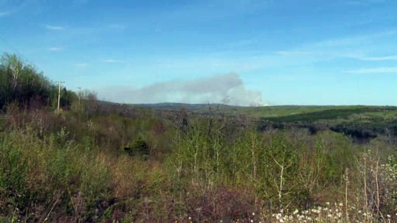 Feu de forêt au DSL de Sainte-Anne-de-Madawaska