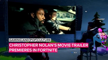 Fortnite players got to watch C. Nolan’s newest 'Tenet' trailer