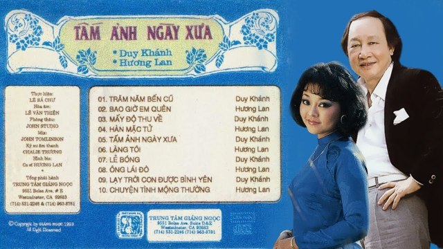 NHẠC VÀNG HẢI NGOẠI HƯƠNG LAN, DUY KHÁNH ALBUM TẤM ẢNH NGÀY XƯA CHỌN LỌC CA KHÚC ĐI CÙNG NĂM THÁNG