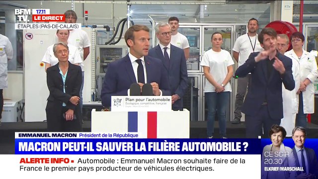 Emmanuel Macron promet des primes de 2000 à 7000 euros pour l'achat de véhicules électriques ou hybrides