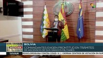 Bolivia: Gobierno de facto amenaza con cárcel a legisladores