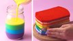 How To Make Rainbow Cake Decorating Ideas - So Yummy Cake Decorating Tutorials - Tasty Plus