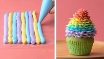 How To Make Rainbow Cake Decorating Ideas - So Yummy Cake Hacks - Tasty Plus Cake Tutorials