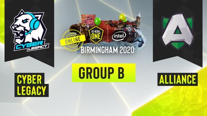 Dota2 - Alliance vs. Cyber Legacy - Game 3 - ESL One Birmingham 2020 - Group B - EU