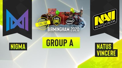 Dota2 - Team Nigma vs. Natus Vincere - Game 2 - ESL One Birmingham 2020 - Group A - EU