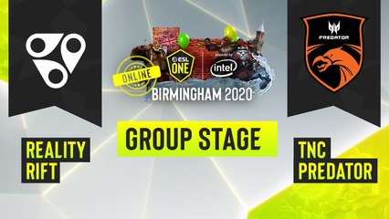 Dota2 - TNC Predator vs. Reality Rift - Game 2 - ESL One Birmingham 2020 - Group Stage - SEA