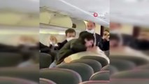 - Rus yolcu uçağında sosyal mesafe kavgası