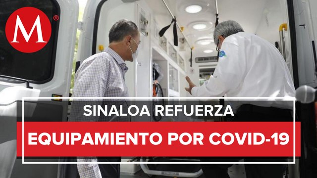 Entregan ocho ambulancias para atención de covid-19 en Sinaloa