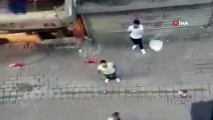 Sokağa çıkma kısıtlamasını hiçe sayıp vatandaşı böyle tehdit ettiler