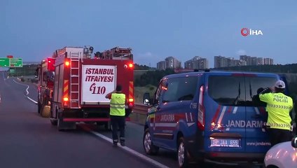 Kuzey Marmara Otoyolu'nda Tır Şarampole Uçtu