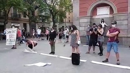 Concentració a Gràcia pels drets i les llibertats