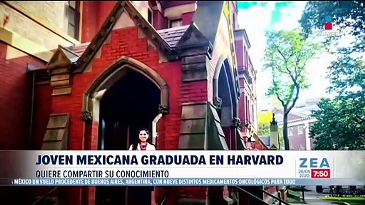 Joven mexicana graduada en Harvard quiere compa...