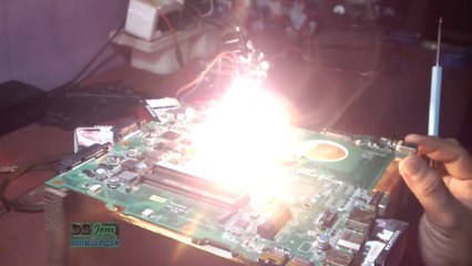 replace ic chip grafis laptop-cara mengatasi laptop black screen
