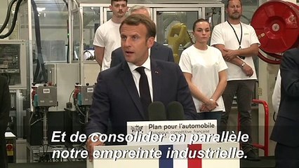 Avec 8 milliards d'aides, Macron veut faire de la France la "1ère nation productrice de véhicules propres en Europe"
