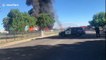 Stockton fire rages out of control in California