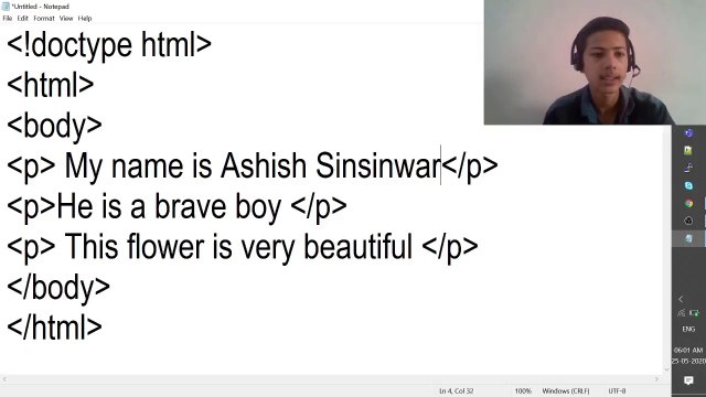 HTML Bold (b) and Italic (i) Tag - hindi